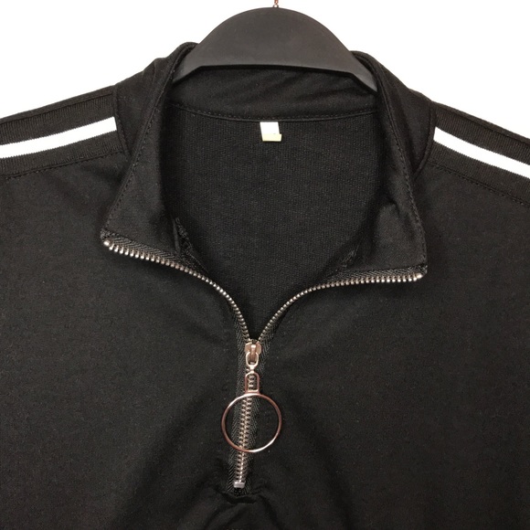SHEIN Half Zip Crewneck Sweatshirt - Picture 6 of 10
